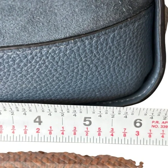 Coach Kleo Denim Leather Carryall Bag - Picture 12 of 15